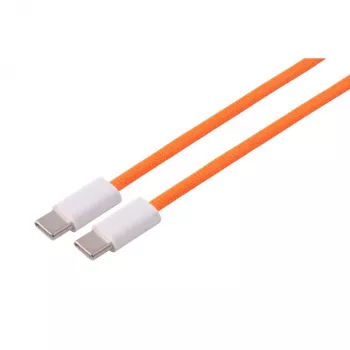 S CONN MAXIMUM CONNECTIVITY USB-C įkrovimo kabelis, 2.0, 240W, oranžinis, tekstilinis, 1,8 m (14-22187)