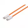 S CONN MAXIMUM CONNECTIVITY USB-C į USB-C įkrovimo kabelis, 2.0, 60W, oranžinis, tekstilinis, 1,5 m (14-21157)