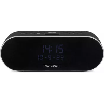 TechniSat DigitRadio 53 BT DAB+/FM radijo laikrodis su Bluetooth ir USB įkrovimu, 3,5 VA-LCD, juodas