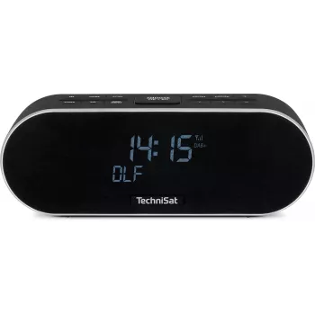 TechniSat DigitRadio 53 BT DAB+/FM radijo laikrodis su Bluetooth ir USB įkrovimu, 3,5 VA-LCD, juodas