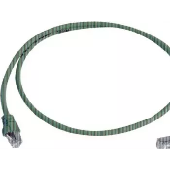 Telegärtner 100008018 CAT 6a S/FTP komutacinis kabelis, RJ45, 0,5 m, geltonas, LSZH, liepsnai atsparus, be užkabinimų