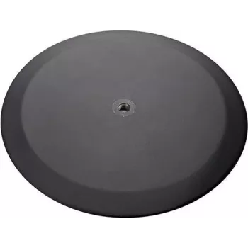 König & Meyer 26700-000-56 apvalus paviršinis montavimo pagrindas, tekstūruotas juodas