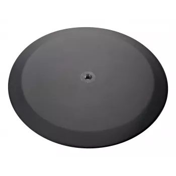 König & Meyer 26700-000-56 apvalus paviršinis montavimo pagrindas, tekstūruotas juodas