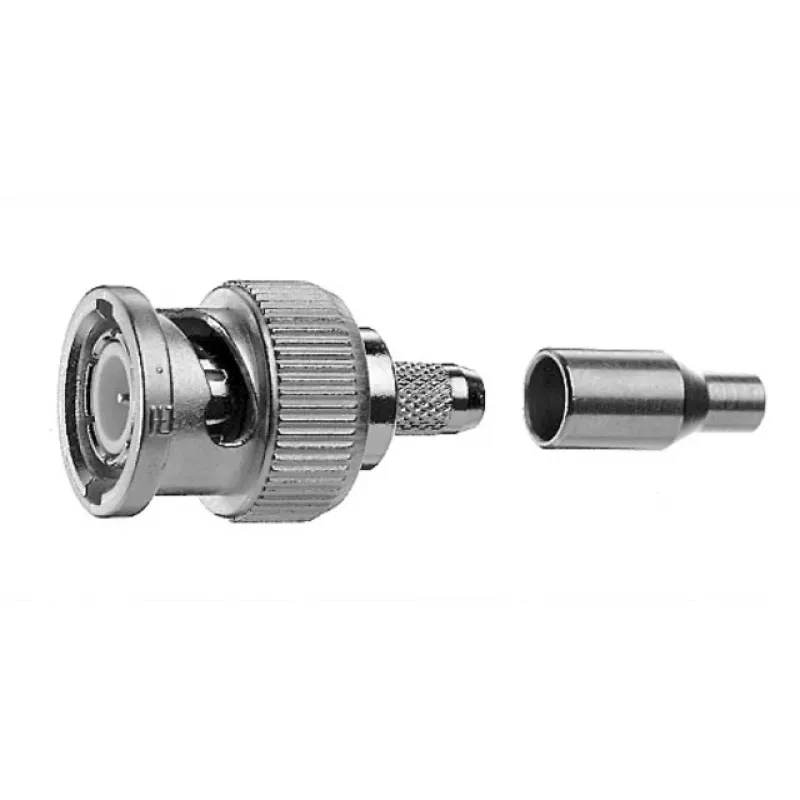 Telegärtner BNC kabelio kištukas, crimp G04 75 omų, crimp/crimp, standartinis, A2505, G04 (RG-179B/U) - 1 vnt.