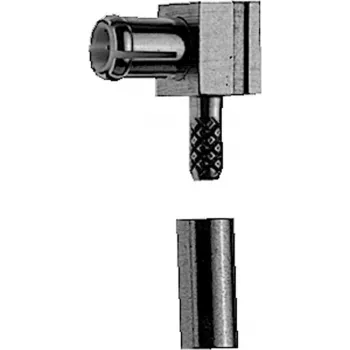 Telegärtner MCX stačiu kampu crimp kištukas, skirtas RG-178 B/U, auksuoti, 5 vnt. pakuotė (J01270A0201)