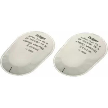 Dräger X-plore Pad P3 R Bajoneto dalelių filtras su korpusu, 2 vnt. pakuotė 6738011