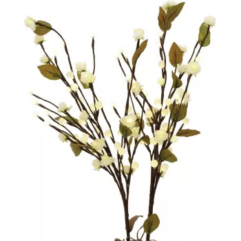 EUROPALMS Camellia arka su LED, balta, 50cm 83330310