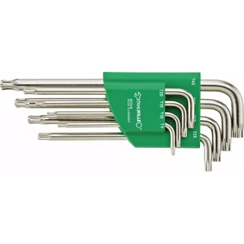 Stahlwille 10771/8 rutulinių galų Torx L formos raktų rinkinys, 8 vnt. (T9-T40) 96432700