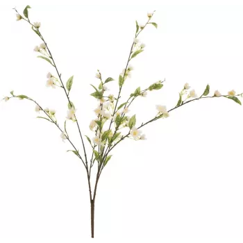 EUROPALMS dirbtinė vyšnios šakelė su žiedais, balta, 60cm 82530565