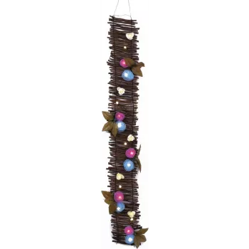 EUROPALMS Rožių girlianda su LED, 120cm, balta 83330320