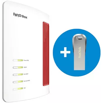 FRITZ!Box 7690 Wi-Fi 7 VDSL/ADSL maršrutizatorius su 64GB SanDisk USB atmintine 20003169