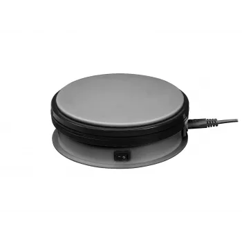 Europalms elektrinis sukamasis staliukas Ø 15 cm sidabrinis - keliamoji galia iki 5 kg, 2,4 RPM (50701190)