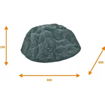 EUROPALMS Dekoratyvinė uola Vulcano, stiklo pluoštas, įvairiaspalvė 83313231