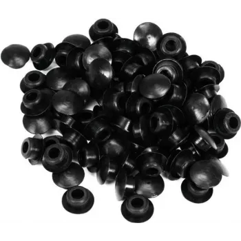 PRIEDAS Silikoninis sandarinimo dangtelis 8,5 mm juodas, 100 vnt. 60112480