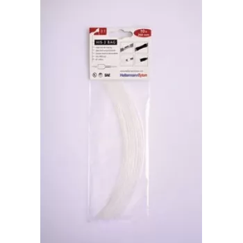 HellermannTyton HIS-3 šilumai susitraukiančių vamzdelių rinkinys 3:1, 1,5 mm/0,5 mm, permatomas, 10 vienetų 308-30164