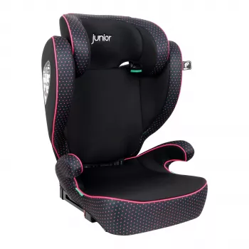 Petex Basic Plus 1602 rausva HDPE vaikiška automobilinė kėdutė ECE R129 i-Size 100-150 cm