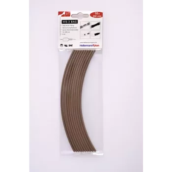 HellermannTyton 308-30314 šilumą susitraukiantis vamzdelis, rudas, 10 vienetų