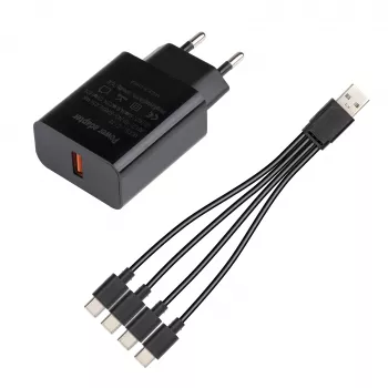 Midland Albrecht 4 įrenginių USB įkrovimo kabelis, skirtas Albrecht Multicom 2 (29935)