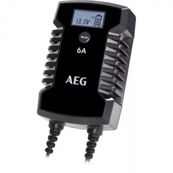 AEG LD6 10617 Automobilio akumuliatoriaus įkroviklis 6V/12V 3A/6A su LCD ekranu