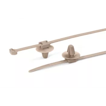 HellermannTyton 156-01091 PT2AP2SFT6.5-PEEK-BGE Kabelio raištis 145 mm 3,4 mm Smėlio spalvos (1 vnt.)