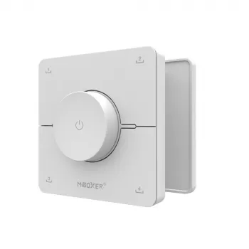 Miboxer K0 2,4GHz dvigubos baltos CCT LED nuotolinio valdymo pultas su sukamuoju ratuku, 4 scenos, baltas