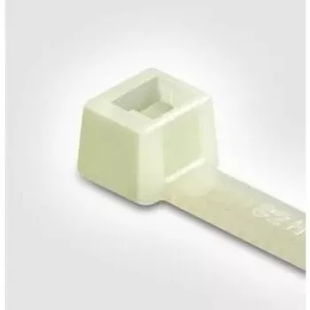 HellermannTyton T18L-HS-NA-C1 karščiui atsparus poliamidinis kabelių raištis, natūralus, 200mm x 2,5mm, 100 vnt. paketas