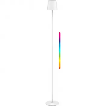 WENTRONIC Goobay belaidė LED grindų lempa XL 122 cm RGBW balta (76572)
