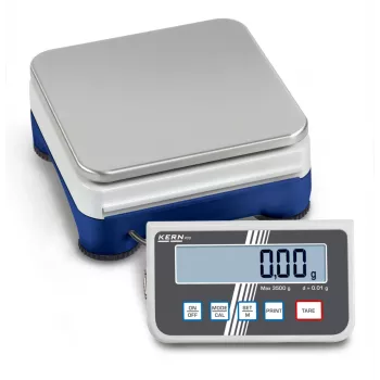 KERN PCD 2500-2 precizinės svarstyklės, 2500 g talpa, 0,01 g skaitmenų tikslumas