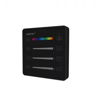 Miboxer Pixel LED išmanusis skydelio valdiklis RGB/RGBW/RGB+CCT juodas (B6) B6 (juodas)