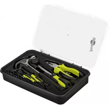 GOOBAY TOOLS 77845 Pradinis įrankių rinkinys 26 dalių su laikymo dėžute