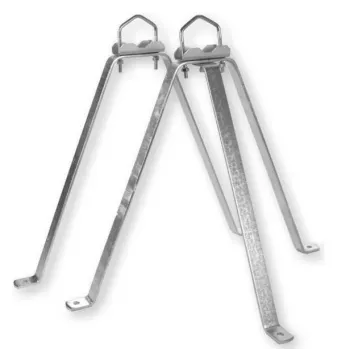 WEIß MHZ5060 sieninis laikiklio rinkinys plieninis 50cm baltas (39065)