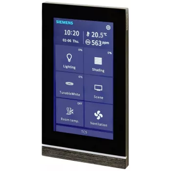 Siemens Touch Control TC5 5 skydelis, juodas, įleidžiamas 205/22 (5WG12052AB22)