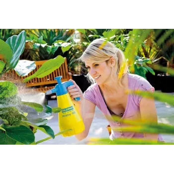 GLORIA Hobby 100 rankinis slėginis purkštuvas 1,3 L mėlynas geltonas plastikas žalvaris/plastikas 3 bar 000015.0000