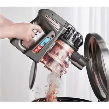 Midea P8 Plus belaidis lazdelinis dulkių siurblys su savaiminio išsivalymo stotimi, 25 kPa siurbimo galia, 60 min veikimo laikas, HEPA filtravimas, LED ekranas