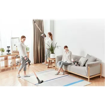 Midea P8 Plus belaidis lazdelinis dulkių siurblys su savaiminio išsivalymo stotimi, 25 kPa siurbimo galia, 60 min veikimo laikas, HEPA filtravimas, LED ekranas