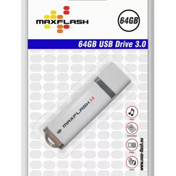 MEMORYSOLUTION MAXFLASH 64GB USB 3.0 didelės spartos USB atmintinė, mažmeninė