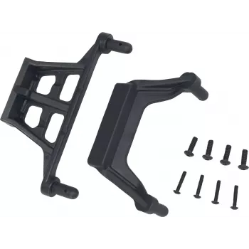 Reely RE-5690556 Kėbulo tvirtinimo rinkinys 1:10 RC automobiliams (4 tvirtinimo elementai, 8 spaustukai, juodas)