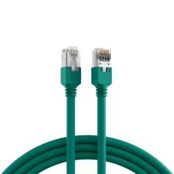 EFB-Elektronik RJ45 komutacinis kabelis Cat.5e SF/UTP LSZH Draka UC300 TM11 žalias 7,5m K8013.7,5