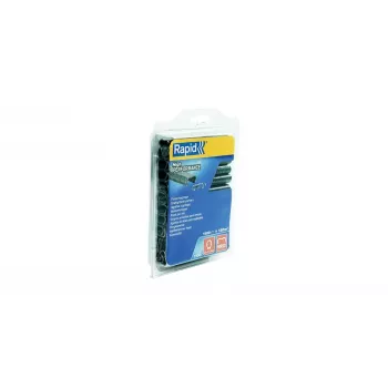 RAPID TOOLS VR22 tvoros vielos kabės, plastiku dengtos pilkos, cinkuotas plienas, 1000 vienetų 5001333