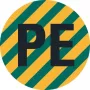 HEIN 172023 PE laidininko identifikavimo etiketė, PET, savaiminio klijavimo, geltona/žalia, 4 x 12 mm, 1000 etikečių rulone