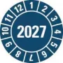 HEIN Industrieschilder patikros lipdukas 2027, mėlynas, savaime lipni plėvelė, apvalus 20 mm, 500 vienetų ritinyje 189463