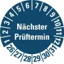 HEIN Industrieschilder patikros lipdukas NP26-31 mėlynas apvalus 20mm 500/ritėje (185778)