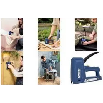 RAPID TOOLS RPC4 Rankinis segiklis, mėlynas, skirta 53 ir 13 tipo plonoms vielinėms sąsagoms (6-16 mm) ir 8 tipo vinims - 1 vnt. 5001631