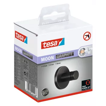 tesa MOON GRAPHITE rankšluosčių kablys lipnus metalinis (40593-00000-00)