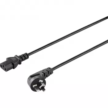 Sygonix SY-5042712 Šaltų prietaisų prijungimo kabelis juodas 2,00 m