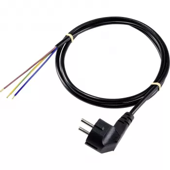 SYGONIX SY-5043470 Schuko į IEC C13 maitinimo kabelis, 2 m, juodas
