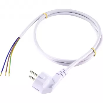 Sygonix SY-5043482 Maitinimo jungties kabelis baltas 2,00 m