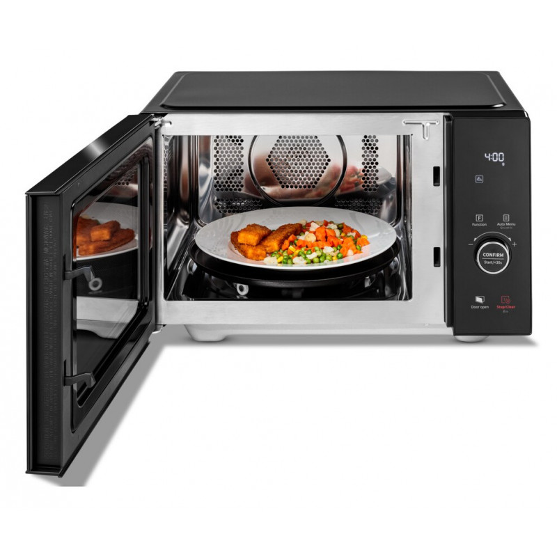 Medion MD 12041 4-in-1 kombinuota mikrobangų krosnelė su griliu, konvekcija ir atšildymu, 25L, 900W, juoda/nerūdijantis plienas 50076276