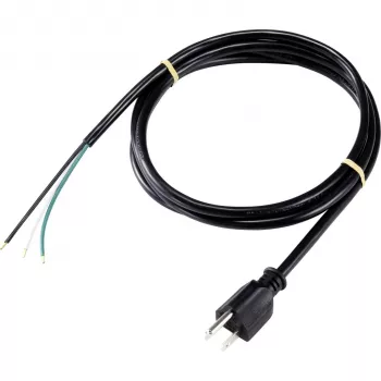 Sygonix SY-5043454 maitinimo prijungimo kabelis juodas 2,00 m