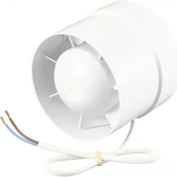 Sygonix SY-5233248 Ortakinis kanalinis ventiliatorius 230 V/AC 130 m³/h 100 mm Baltas